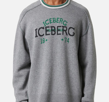 Maglia in lana, cashmere e viscosa A0187469 8993 ICEBERG 