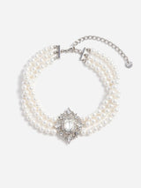 "Crystal Pearl Choker" 623NP PEARL SELF-PORTRAIT 