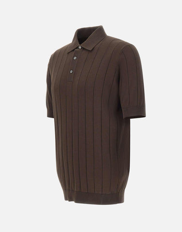 Polo in crepe di cotone PL1MC CR14C190 FILIPPO DE LAURENTIIS