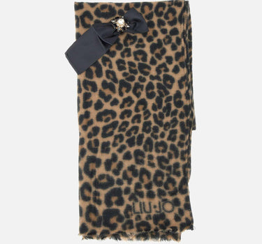 Stola animalier con spilla 2F5047T0300 S19E1 LIU-JO