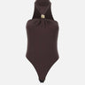 Body in jersey crêpe con dettaglio gioiello BO01761E2 EV9 ELISABETTA FRANCHI 