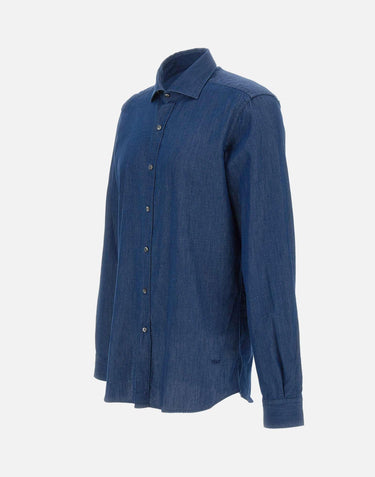 Camicia Regular in Denim NCMA150115LMJP U207 FAY 