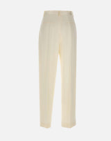 Pantalone a gamba larga 1226WTR002857P IVORY VICTORIA BECKHAM 