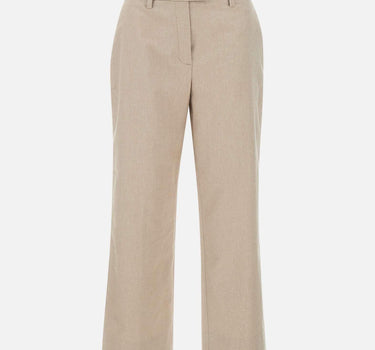 Pantaloni "Nelly chinos" in lino e cotone P390NL 2914NATU RE-HASH 