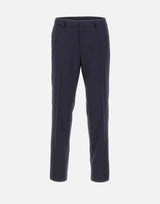 Pantaloni slim fit in serge di lana vergine 50469174 401 BOSS 