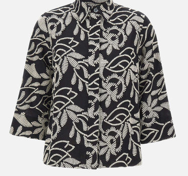 Camicia con ricamo floreale 5012P000321N 001 ELENA MIRO' 