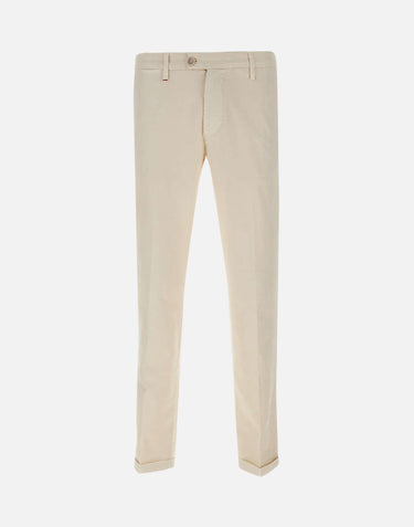 Pantalone "Mucha"  in cotone e lino P24910LS 7F1390004 RE-HASH 