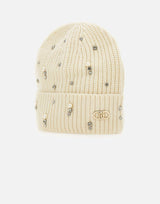 Berretto con strass e perle 2F5017M0300 10701 LIU-JO 