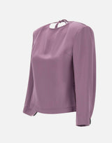 Blusa in raso con schiena scoperta SY005 VIOLET JACQUES WEI 