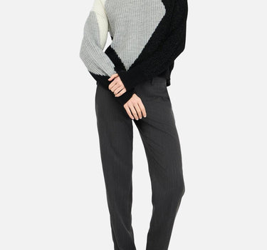 Maglione in lana con intarsi CF5400MA65N C3798 LIU-JO 
