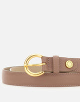 Cintura in pelle con fibbia tonda CNK00957 GRNMARABOU GIANNI CHIARINI 