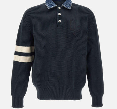 Denim mix D2 knit pullover S74HA1629 D13185962 DSQUARED2 