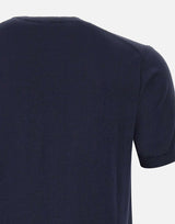T-shirt in seta e cotone DK87047 BLU DIKTAT 