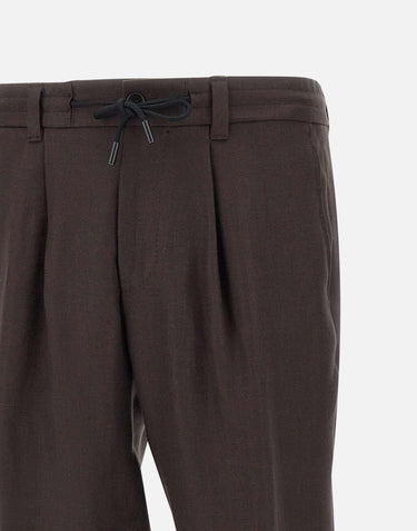 Pantaloni "L-Peet " in lino 50538679 203 BOSS 