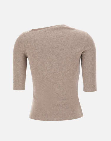 Maglia con scollo asimmetrico S52NC0361 M20122809 MM6 MAISON MARGIELA 