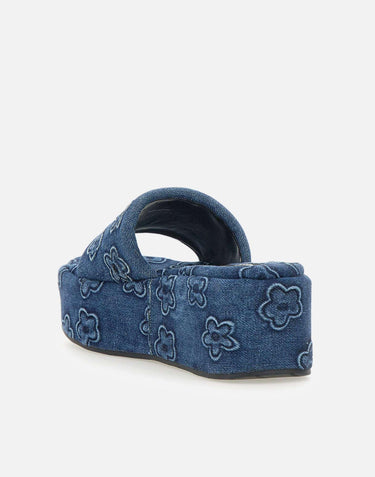 "The Puffy  Daisy Denim Platform Sandal" 2P5FFS001F15 492 MARC JACOBS 