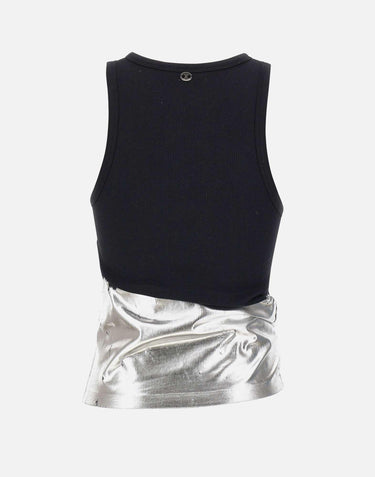 Top con anello e arricciatura 26PJTE015C00530 M004 RABANNE 
