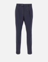 Pantaloni in misto lana e seta 50560833 404 BOSS 