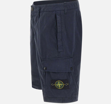 Bermuda in twill di cotone biologico stretch L100019S0A10 V0020 STONE ISLAND 