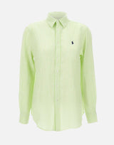 Camicia over in lino a righe 211A96158 001 POLO RALPH LAUREN 