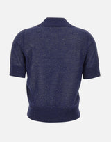 Polo con micro paillettes 390026 809 KANGRA 