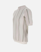 Maglia in cotone gessata M76MAGM68 MAG0M042011303 ELEVENTY 