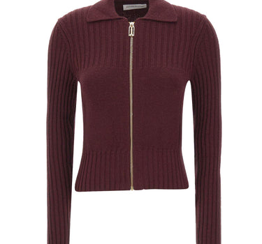 Cardigan con zip in lana e cashmere 1326KJU007313A ACAI VICTORIA BECKHAM 