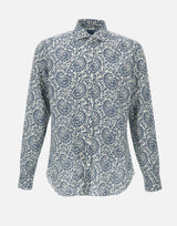Camicia  in cotone e lino LFU02P0147118U 0001 BARBA 