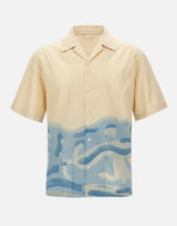 Camicia a righe con coccodrillo relaxed fit CH1995 3IY LACOSTE 