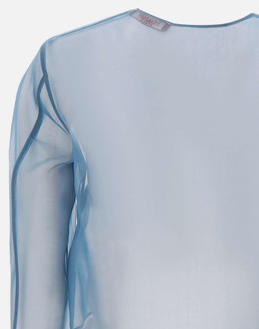 Giacca crop in organza di seta<BR/> 2616191034600 066 MAX MARA STUDIO ELEGANTE 