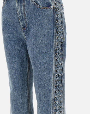 "Laced Straight Leg Jeans" 114595 3054 ROTATE BIRGER CHRISTENSEN 