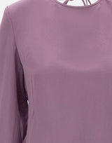 Blusa in raso con schiena scoperta SY005 VIOLET JACQUES WEI 