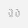 "Oversized single hoop earrings" 22ABB0216MET346 SILVER RABANNE 