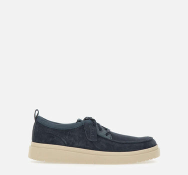 Stringate "Polden Moc Suede" 180866 NAVY CLARKS 