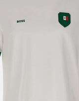 T-shirt in cotone elasticizzato con bandiera 50562134 120 BOSS 