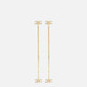 Orecchini  pendenti in ottone con logo doppia C e strass OR50K51E2 U95 ELISABETTA FRANCHI 