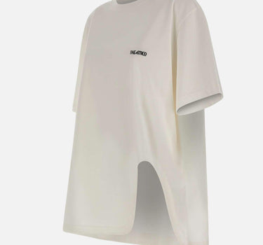 T-Shirt con spacco sagomato 260WCT00350 JJJ025AA001 THE ATTICO 