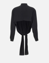 Camicia asimmetrica annodata S52DT0049 S43455900 MM6 MAISON MARGIELA 