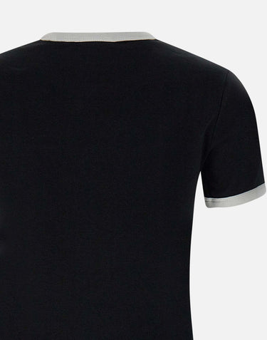 T-shirt "Signature contrast" VESJTS017JS0070 BLKHERWHITE COURREGES 