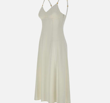 Abito in crêpe leggero con lacci criss-cross AB74852E2 360 ELISABETTA FRANCHI 