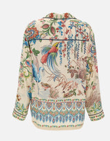 Camicia in twill con stampa flora e fauna WRIA0100 99SPSI4X0802 ETRO 