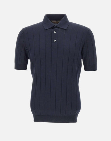 Polo in crepe di cotone PL1MC CR14C890 FILIPPO DE LAURENTIIS 