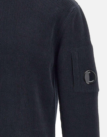 "Cotton Chenille Crewneck Sweater" 19CMKN017A 005558G888 C.P. COMPANY 