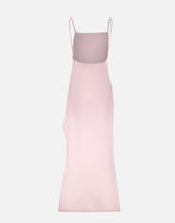 Abito lungo in crêpe con schiena scoperta 126CRO805PL0159 LTPINK COURREGES 