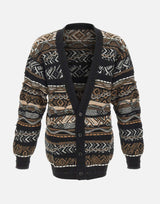 Cardigan misto lana iconic jacquard F5LAMACA229 178 LANEUS 