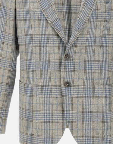 Blazer in lana e seta Q3799M 15C SANTANIELLO 
