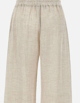 Pantaloni in lino W01281081 LTBROWN MAURIZIO MYKONOS 