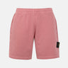 Shorts in felpa malfilé effetto "old" 6200014S0060 V018G STONE ISLAND 