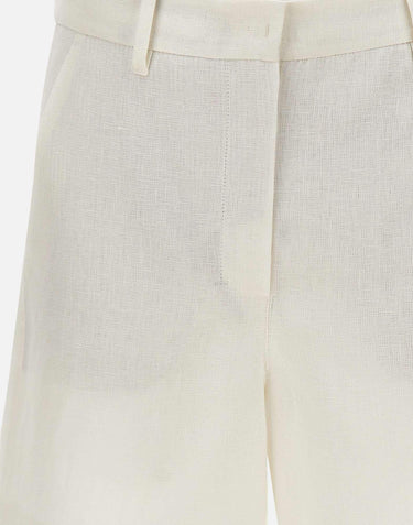 Shorts in stuoia di lino 2619141013600 001 'S MAX MARA 