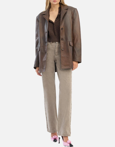 Blazer oversize in pelle 116031 2037 ROTATE BIRGER CHRISTENSEN 